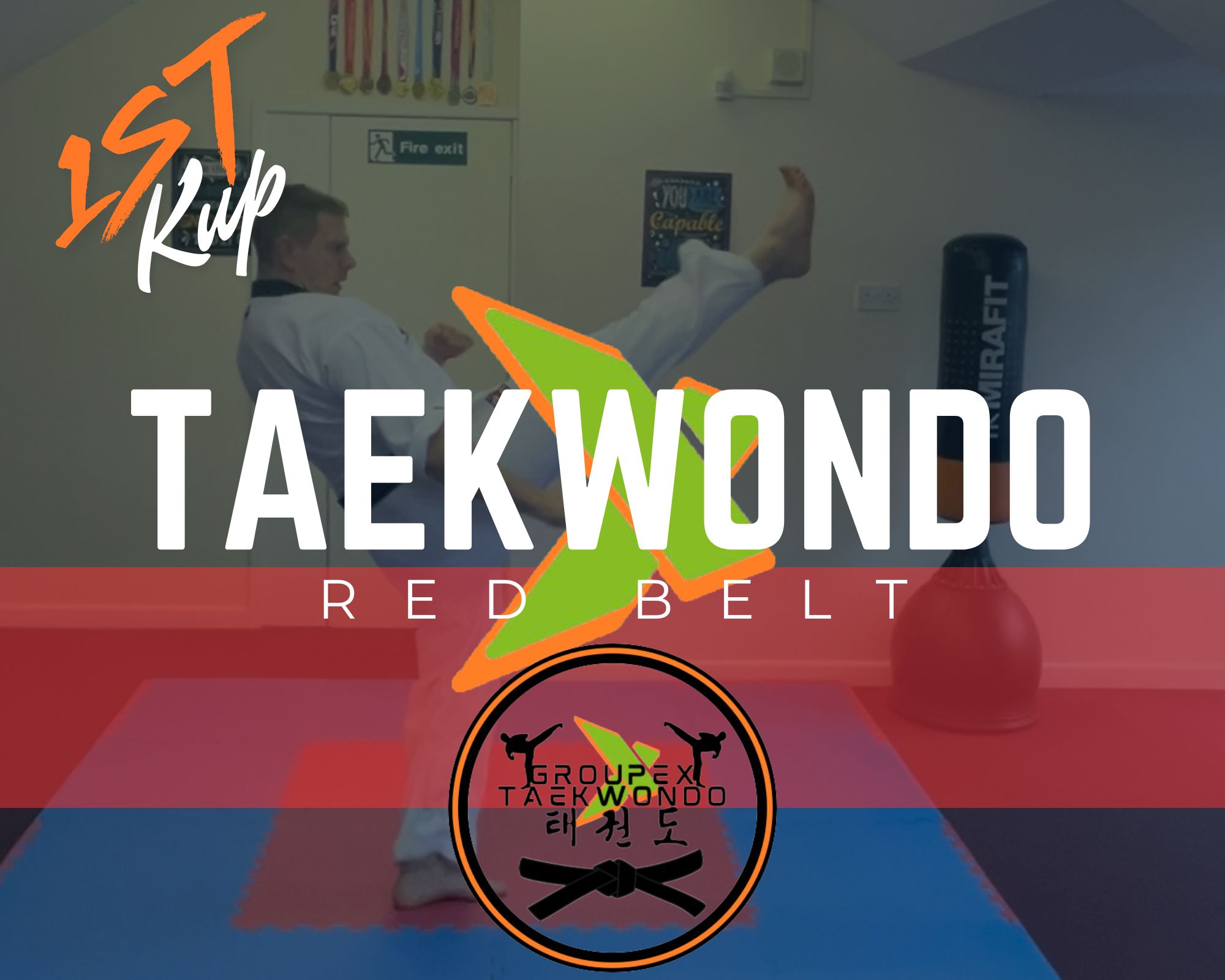 GroupEx Taekwondo Red Belt